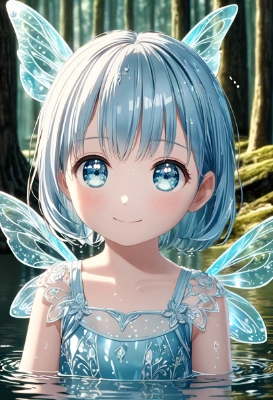 水の妖精の女の子
