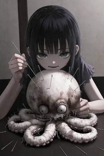 気になるあの人の事を想像しながらアンティークのかわいいぬいぐるみを手入れしてあげる心優しい少女たち