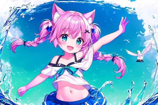 サマーバケーションなネコミミちゃん
