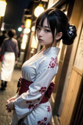 京都の路地裏で