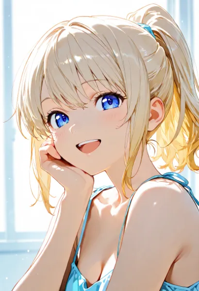 窓辺で輝く少女の甘い秘密