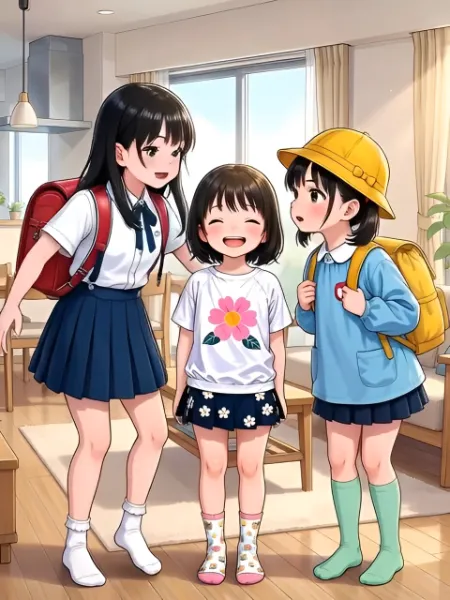 【動画】お出かけ前のキス争い（連作7/20）