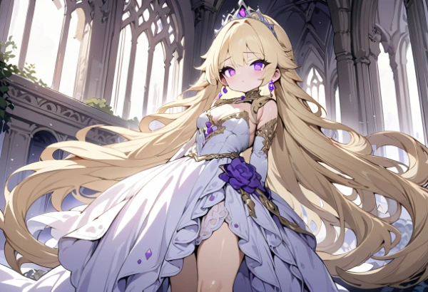 スーパーロングヘアのお姫様