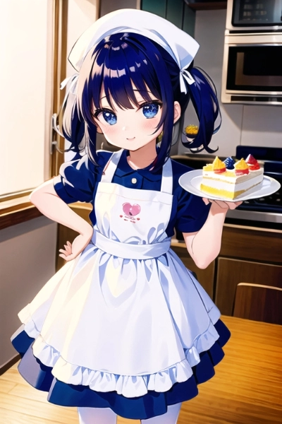 「当店自慢のケーキを召し上がれ」