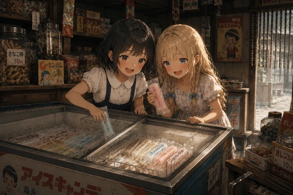 黒髪＆ブロンド・アイスキャンディ