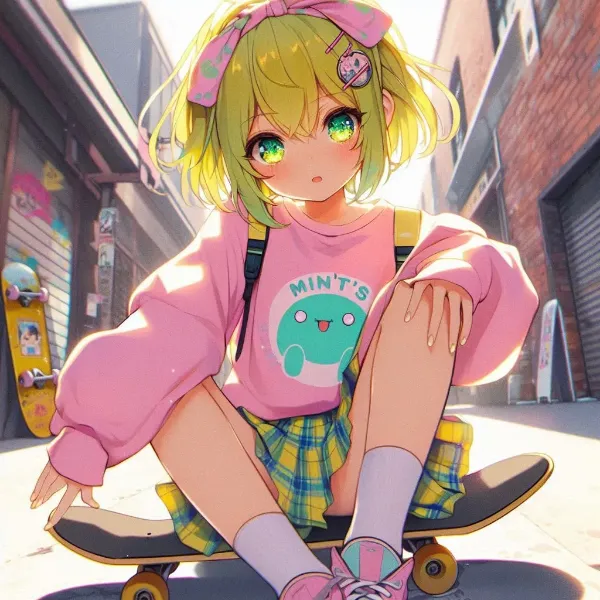 これからのアイドルは、スケボーも出来ないとね🎵