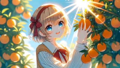 ミカンの収穫