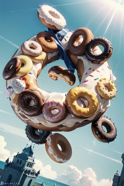 Flying donuts