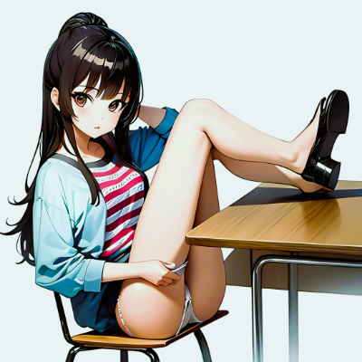 行儀の悪い女の子