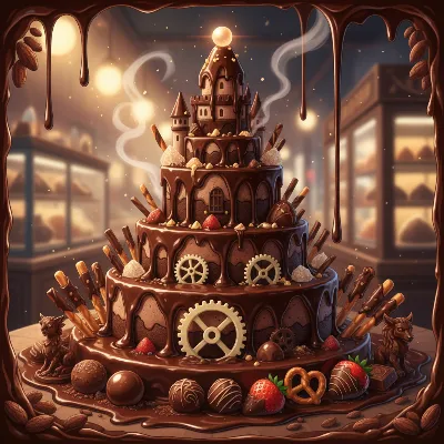 溶けゆくチョコレート城の甘い冒険