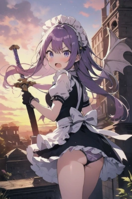 メイドさんと剣