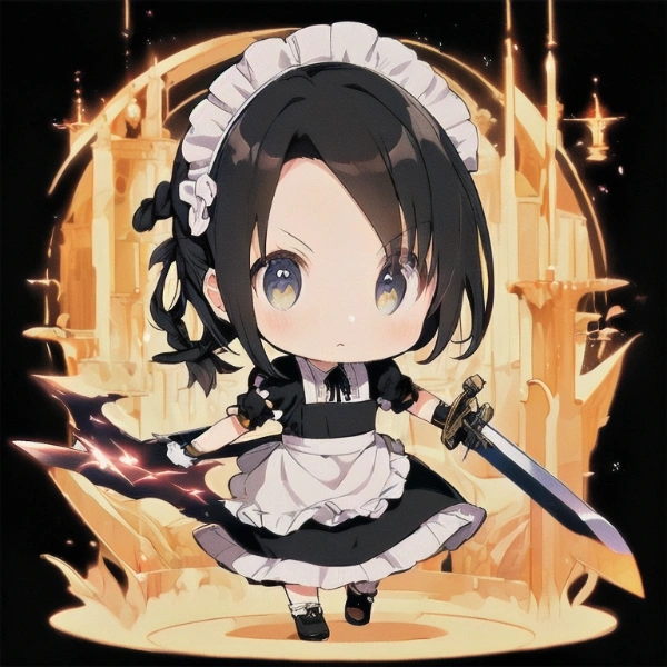 剣とメイドちゃん