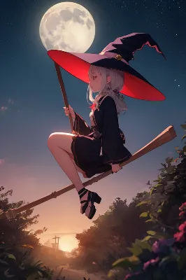 月夜に舞う小さな魔女の冒険