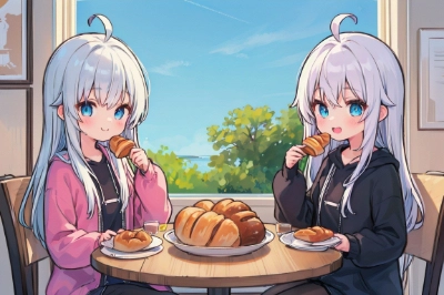 双子ちゃんのお食事