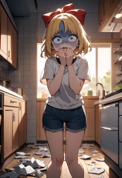 や、やばいお皿いっぱい割っちゃった・・