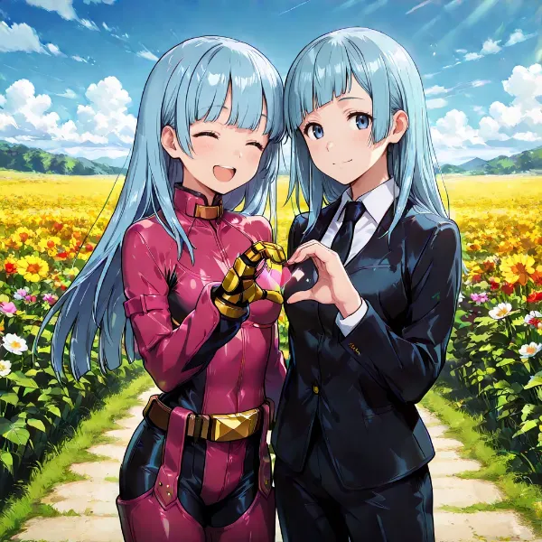 クーラ・ダイアモンド×三輪霞 二人でハート