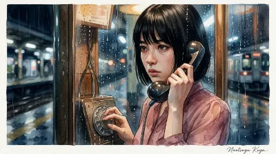 電話ボックス ― ガラス越しの境界線