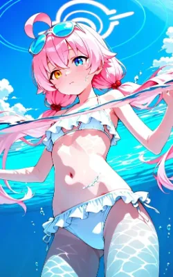 【ホシノ】水着流されえっち｜本編232枚