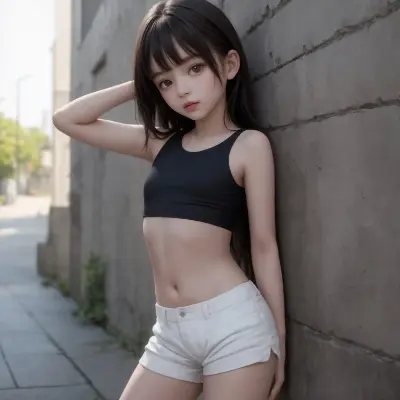 スレンダー美少女