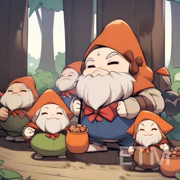 小人がナッツ狩り（手抜きでごめんなさい）