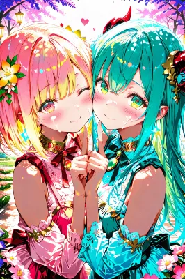 幻想的な百合空間