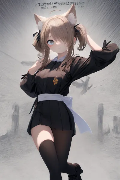 猫耳少女の霧中散策