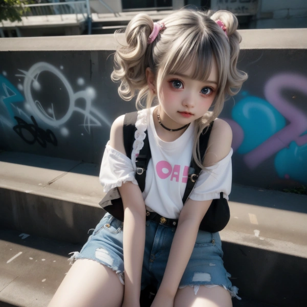 カジュアル地雷っぽいイラスト