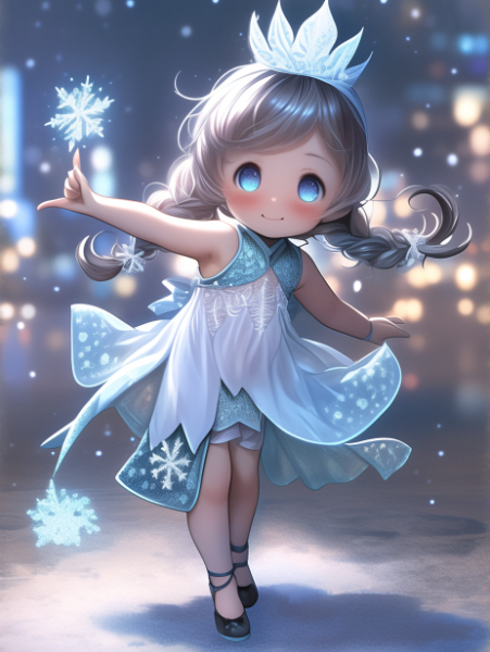 No.1526 雪の妖精フレーシア✕拳法ガール