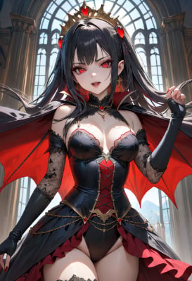 お題：黒髪（吸血姫）