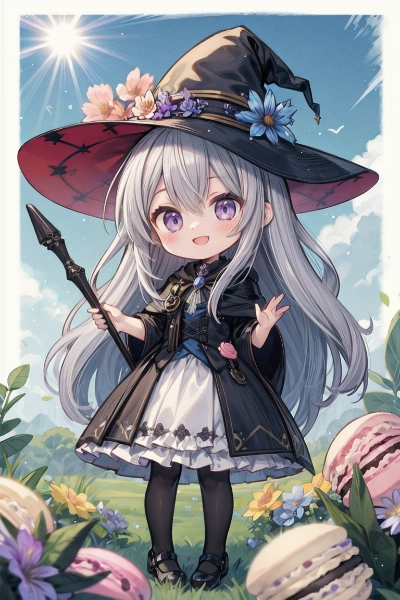 お花をマカロンにする魔法