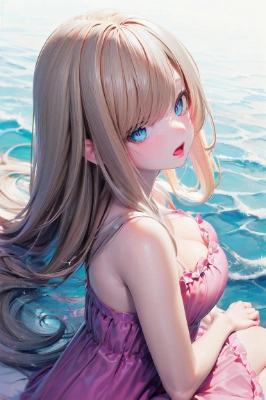 海辺の少女