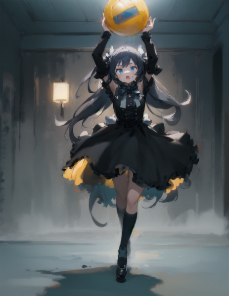 ダークな女の子とドッジボール！