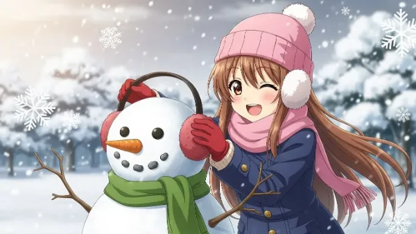 雪だるまイヤーマフ