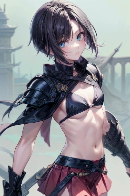 よくある何故か露出が多いファンタジーの女戦士