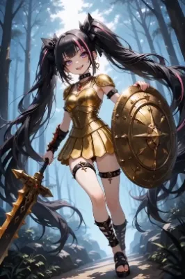 ビキニアーマーの少女