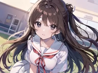 #111 茶髪少女