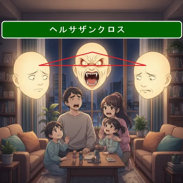 【フロアランプ】ヘルサザンクロスする僧侶型フロアランプ