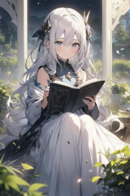 本を読む少女