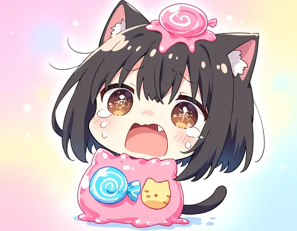 キャンディににゃっちゃったニャ～(TOT)