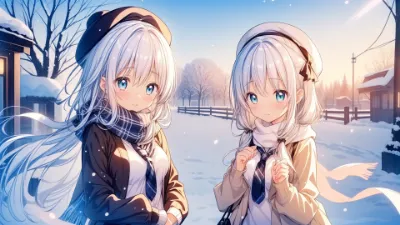 雪の広間に
