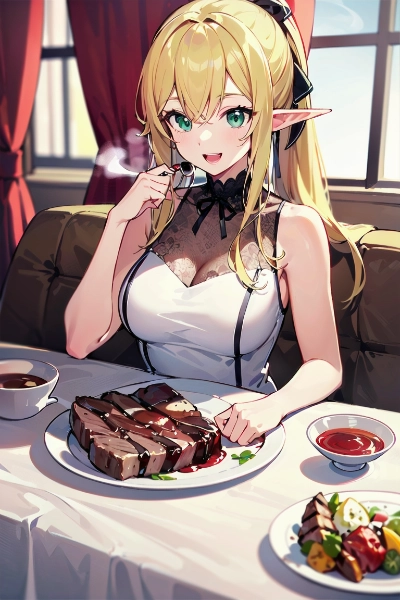 食べ歩きエルフ・いい肉の日