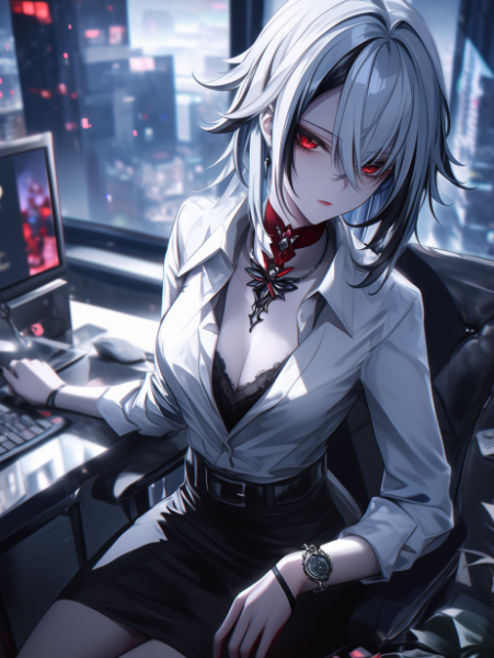 OL姿で仕事するアルレッキーノ！