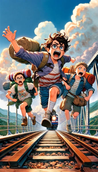 『逃げろー！』