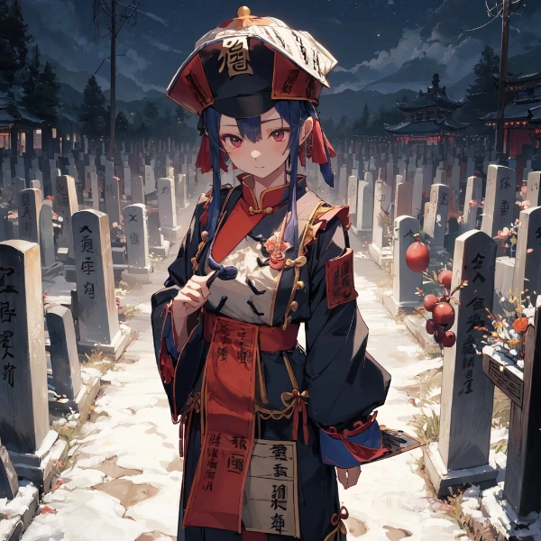 墓地に勝手に入ってきちゃ駄目だよ