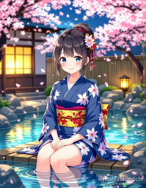 温泉旅館での至福のひととき - A blissful moment at a hot spring inn