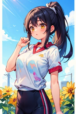 体操服とポニテ