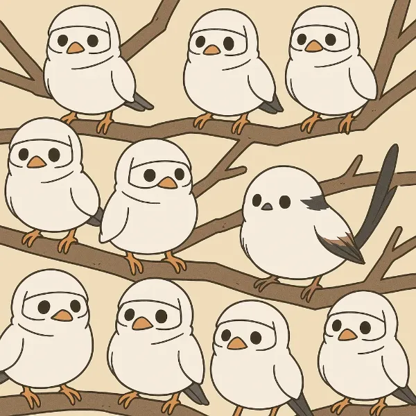 白い雀「分身の術！」