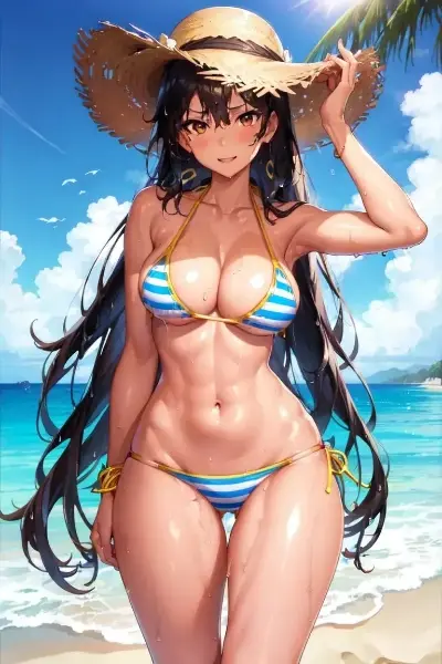 ストライプビキニ