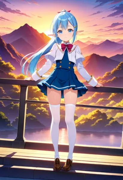 光の粒が胸元に沈んでいく