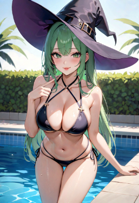 プールのお姉さん